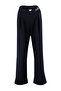 Siyah Baskı Detaylı Wide Leg/Rahat Kesim Asimetrik Bel Örme Pantolon TWOAW23PL00389 - 8