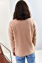 Women's Powder Zippered Turtleneck Oversize Knitwear Sweater 20223202 - 6