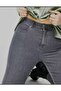 Gray Plus Size Tight-fitting Jeans (skinny)