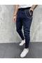 Italian Cut Classic Fabric Trousers Street Style Navy Blue - 2