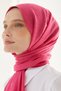 Silky Cotton Jacquard F Pattern Shawl Fuchsia