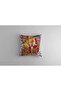 Santa Claus, New Year Patterned Red Throw Pillow Case, Merry Christmas, Christmas New Year, New Year Gift - 5
