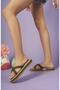 6142 Khaki Rope Rope Flat Women's Slippers - 2