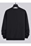 Printed Crew Neck Oversize Sweatshirt - 2
