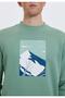 Men's 100% Cotton Printed Crew Neck Sweat Better Cotton - 3