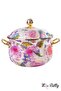 قدر Rose Deluxe مطلي بالمينا، مقاس 20 سم - 2