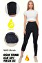 Women's Plush Winter Thermal Tights - Black - 2