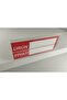 Pvc Adhesive Angled Shelf Visor Price Label 4 cm X 10 cm - Pack of 50 - Pld-40100 - 3
