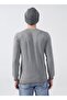 Crew Neck Gray Melange Men's Sweater Column - 4