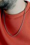 Men's Knitted Twist Model Stainless Steel Necklace