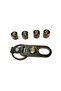 Metal Keychain Valve Cap Set Compatible For Kia