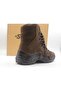 P1490nka Men's Brown Leather Lace-Up Military Boots Shoes - 2