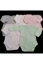 Long Sleeve Snap-on Badi Crew Neck Body Breathable Fabric Solid Color Bodysuit (Pack of 5) Between 0-48 Months - 2