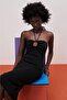Halter Neck Midi Slit Dress - 3