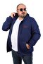 سويت شيرت بغطاء للرأس مقاس كبير Ninety One 22724-indigo