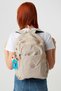 School Bag Beige Unisex Backpack Laptop And Travel Bag Waterproof Sports Bag 40x30x15cm - 5