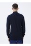 U.S. Polo Assn Navy Blue Slim Fit Men's Cardigan Without Pockets - 4