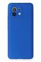 Compatible Case for Xiaomi Mi 11 Soft Colorful Flexible Premium Rubber Silicone - Blue