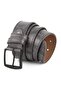 Men's Faux Leather Belt Gray Color