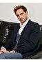 Normal Waist Slim Fit Dark Navy Blue Men's Vest Suit 4a3123100005 - 6