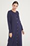 Mercerized Knitwear Cardigan Ns-22k-512h Navy Blue - 3