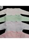 Long Sleeve Snap-on Badi Crew Neck Body Breathable Fabric Solid Color Bodysuit (Pack of 5) Between 0-48 Months - 8