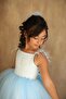 Baby Girl Blue Fluffy Dress - 3
