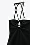 Halter Neck Midi Slit Dress - 4