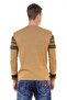 Patterned Camel Sweater - 3