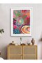 Single Table with White Laminated Frame Tk/027
