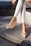 Ounas Women's Beige Heeled Shoes - 2
