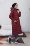 Stand Collar Hooded Waterproof Midi Coat Soft Coat - 5