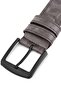 Men's Faux Leather Belt Gray Color - 2