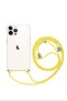 iPhone 14 Pro Max Compatible Neck Strap Transparent Shock Absorbing Antishock Silicone Phone Case