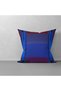 Burgundy Blue Throw Pillow Cover Keşan Loincloth Patterned Throw Pillow Burgundy Throw Pillow Cover Trabzon Throw Pillow 43x43 - 3