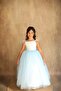 Baby Girl Blue Fluffy Dress - 2