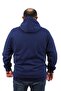 سويت شيرت بغطاء للرأس مقاس كبير Ninety One 22724-indigo - 4
