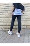 Underwear Winter Underwear Raised Unisex Mesh Anthracite Thermal Tights - 4
