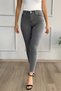 Anthracite High Waist Ankle Length Slim Leg Skinny Lycra Jeans - 3