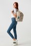 School Bag Beige Unisex Backpack Laptop And Travel Bag Waterproof Sports Bag 40x30x15cm - 2