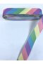 Cross Rainbow Patterned Grosgrain Ribbon Price Is for 1 Meter – Ribbon, Stylish Design, Women's Accessory - 4