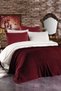 Feris 7 Piece Cotton Knitwear Double Duvet Cover Set with Blanket Claret Red (WITH SURPRISE GIFT)