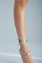 Vivid Ankle Lace Stiletto Silver 10 cm Women's Stiletto, High Heels - 3