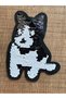 11x8 Cm Sequined Dog Iron-on Applique Embroidery Patch
