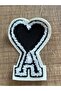 10x7 Cm Knitwear Heart And Letter A Applique Emblem Patch Size