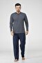 Cotton Oversize Men's Pajama Set - 3