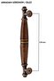 128 Mm Real Porcelain Distressed Cabinet Drawer Cover Handle Furniture Retro Brown Handle - 3