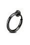 Unisex Black 3 Pieces Non-Hole Squeezed Magnet Steel Earring Set - 4