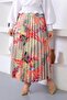 4530 Patterned Hijab Pleated Skirt Çağla - 5