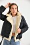 Women's Fur-Detail Coat - 3
